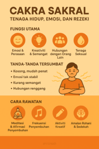 Cakra Sakral: Tenaga Hidup, Emosi, dan Rahsia Rezeki
